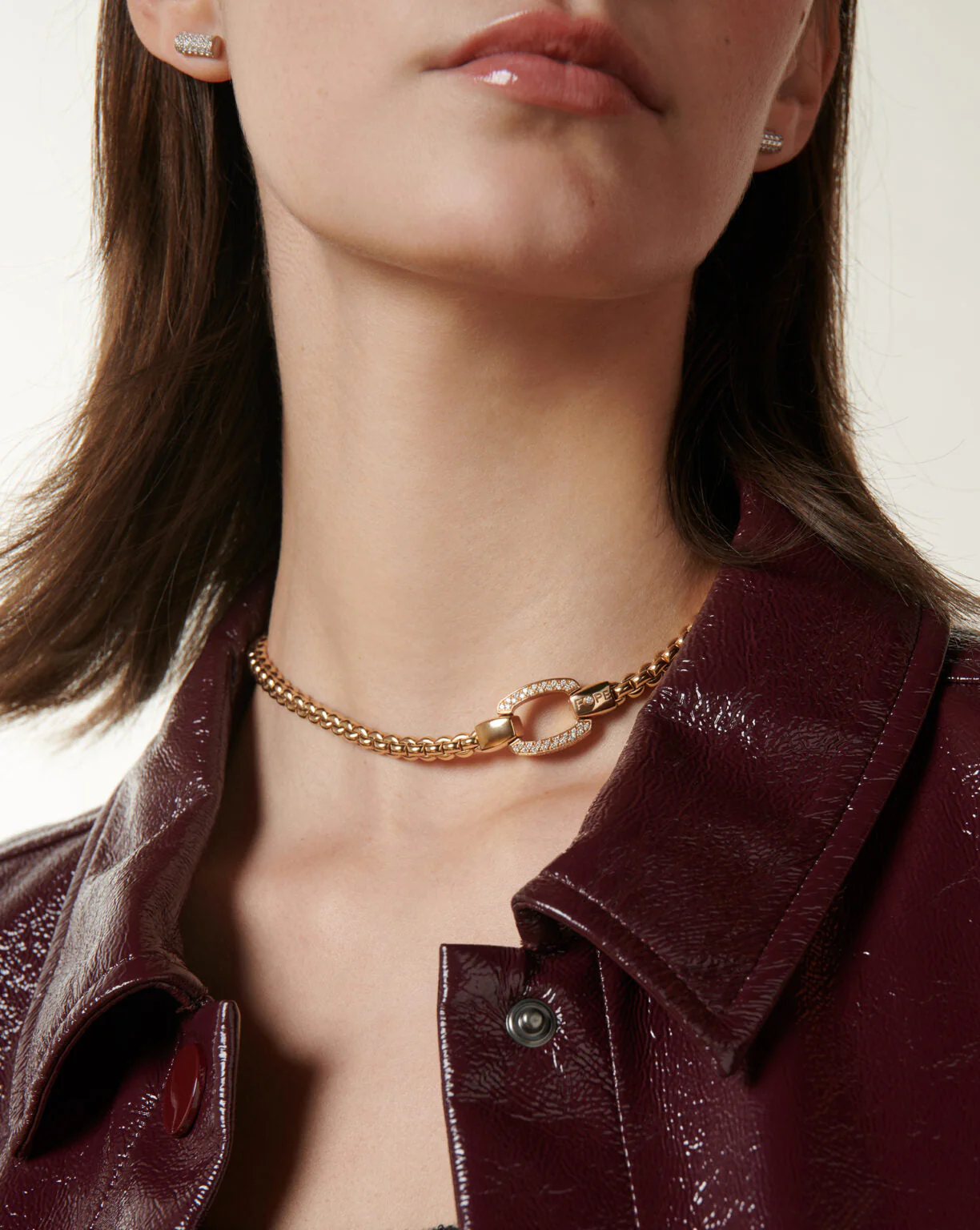 Eka Collection Flex'it Necklace with Diamond Pavé Clasp - Image 3