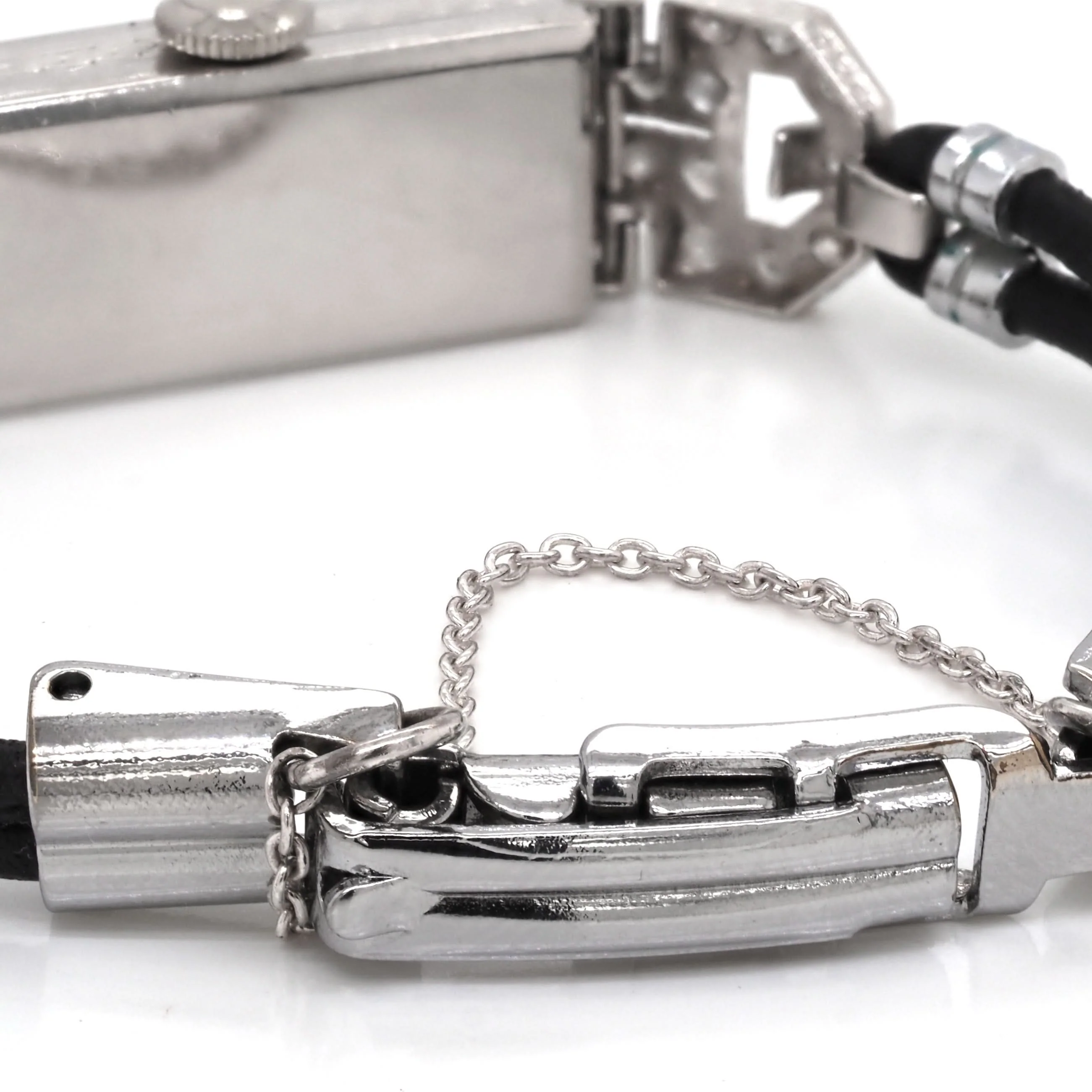 Ladies Art Deco Platinum and Diamond-Set Cocktail Watch - Image 3