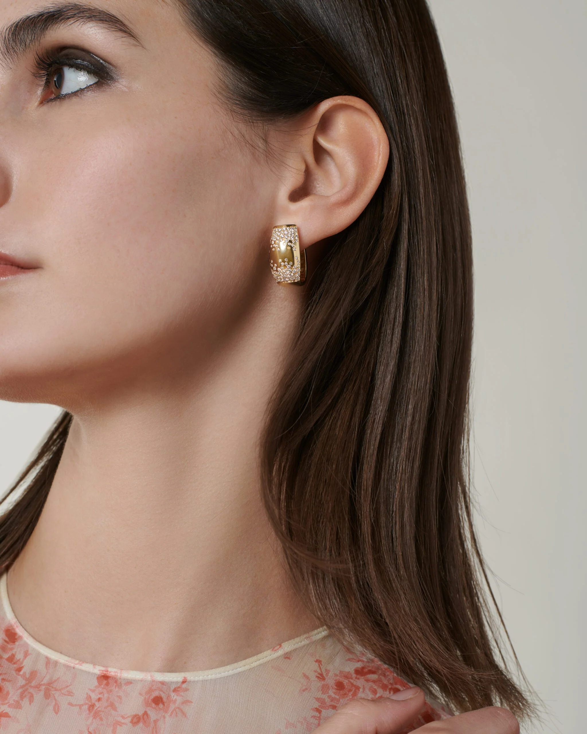 Love Nest Earrings with Diamond Pavé - Image 3